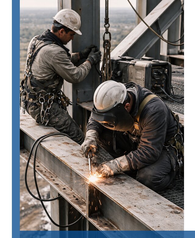 Высотные сварочные работы в Ахтубинске для промышленных объектов