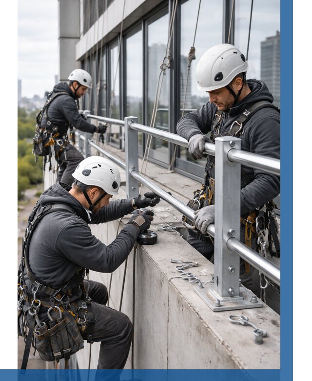 Монтаж ограждений на высоте в Ахтубинске, от 1243 р. | ВЫСОТНИК-Хтб