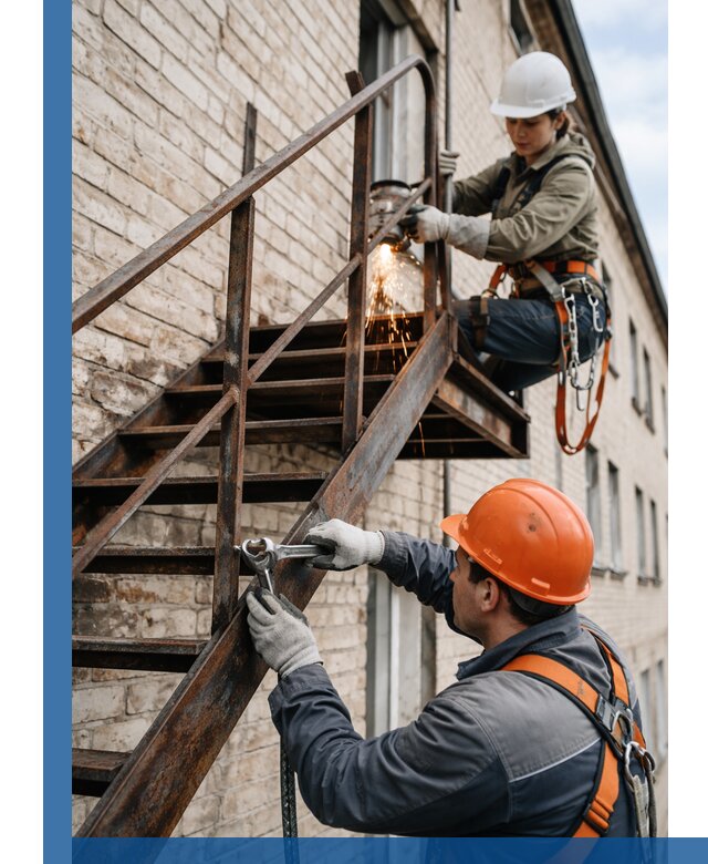 Ремонт и восстановление пожарных лестниц с выездом в Ахтубинске