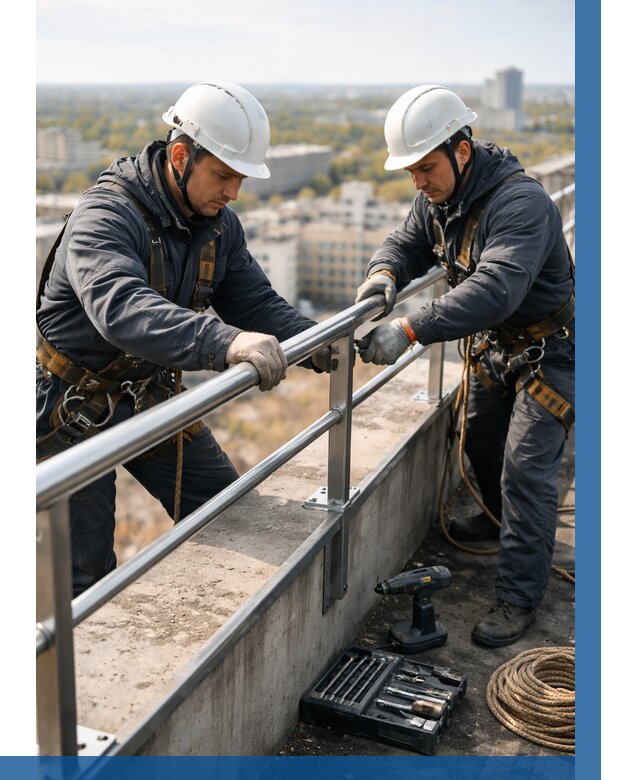 Монтаж перил на высоте в Ахтубинске от 2589 р. | ВЫСОТНИК-Хтб