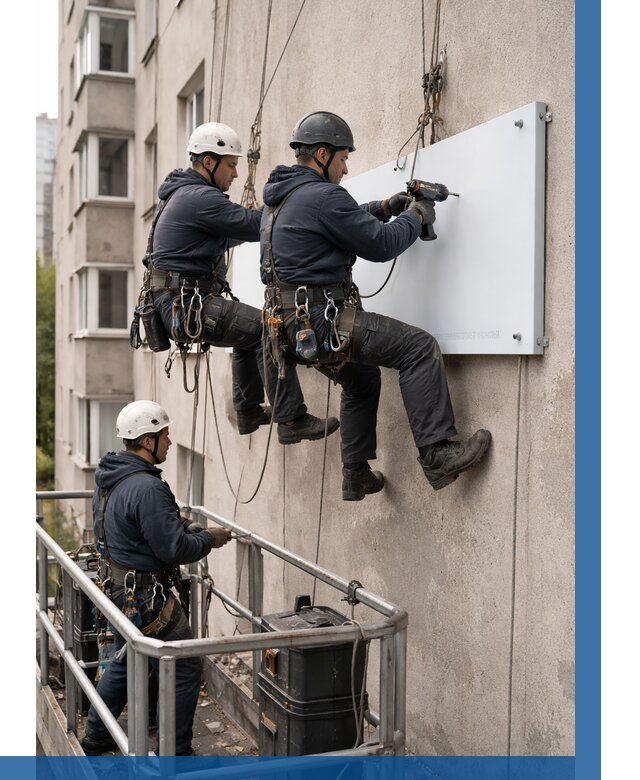 Монтаж табличек и указателей в Ахтубинске от 3624 р. | ВЫСОТНИК-Хтб