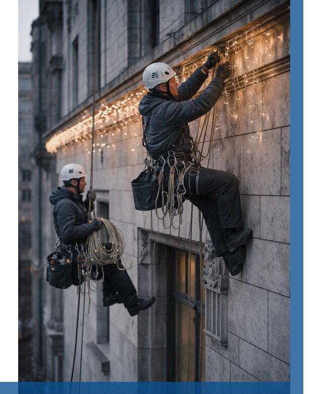 Монтаж новогодней иллюминации в Ахтубинске от 8802 р. | ВЫСОТНИК-Хтб