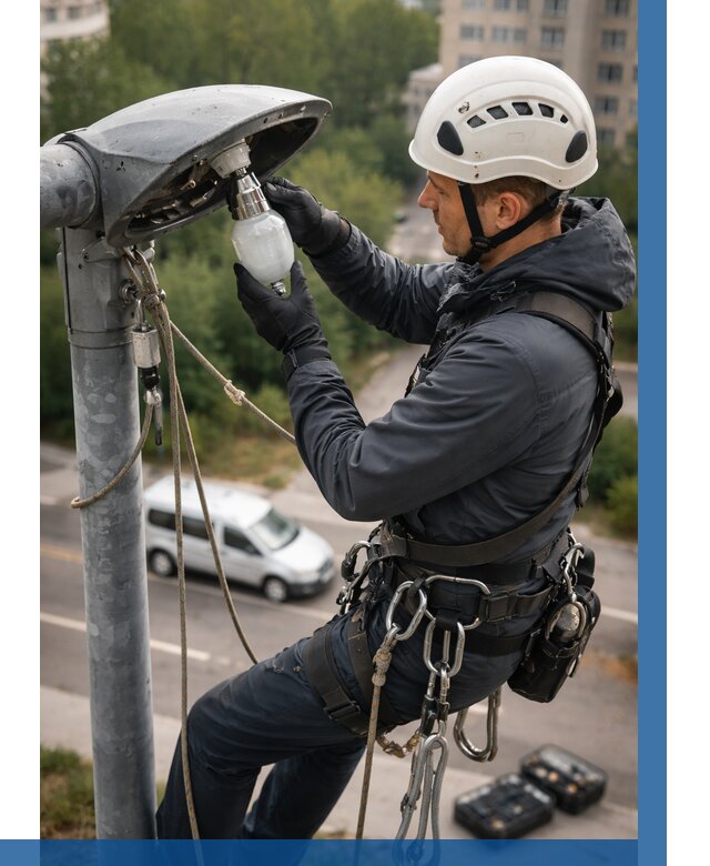 Замена ламп на высоте в Ахтубинске от 2589 р. | ВЫСОТНИК-Хтб