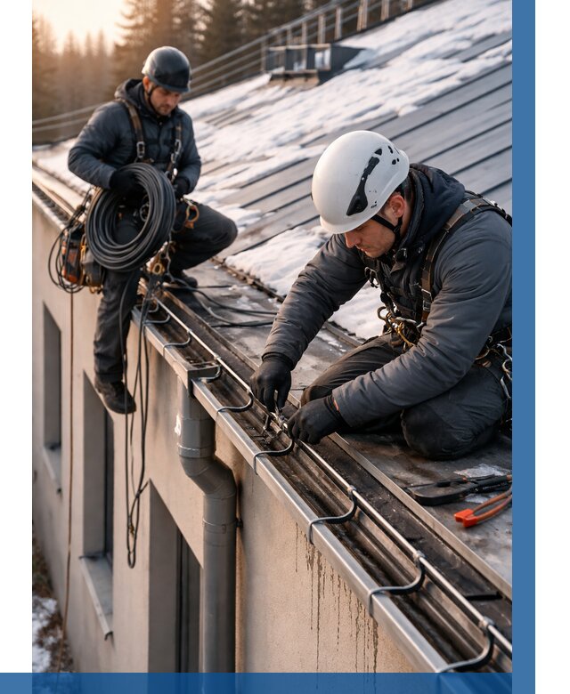 Монтаж греющего кабеля на кровле в Ахтубинске от 466 р. | ВЫСОТНИК-Хтб