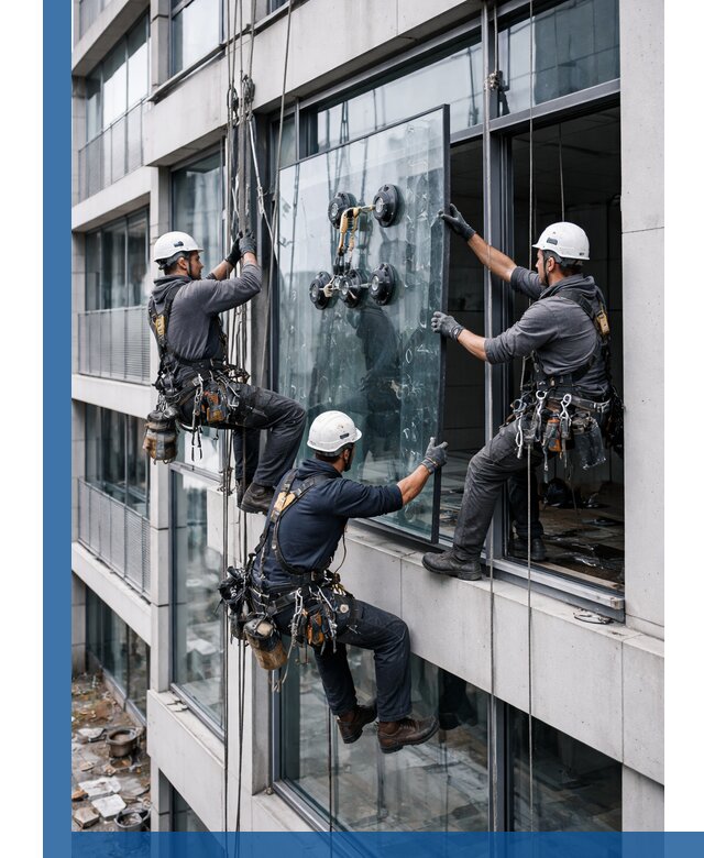 Фасадное остекление и монтаж витражей зданий в Ахтубинске под ключ