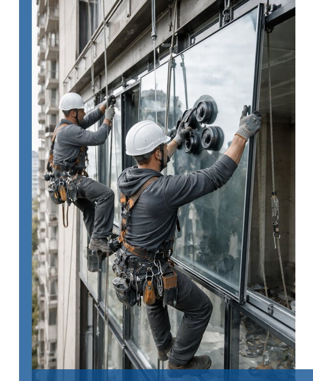 Витражное остекление фасадов и лоджий в Ахтубинске под ключ