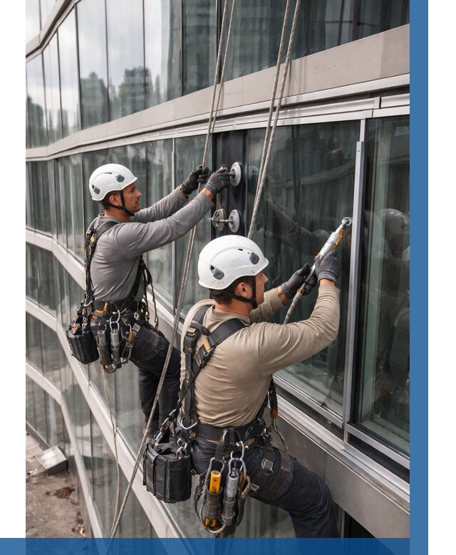 Радиусное остекление фасада в Ахтубинске от 12426 р. | ВЫСОТНИК-Хтб