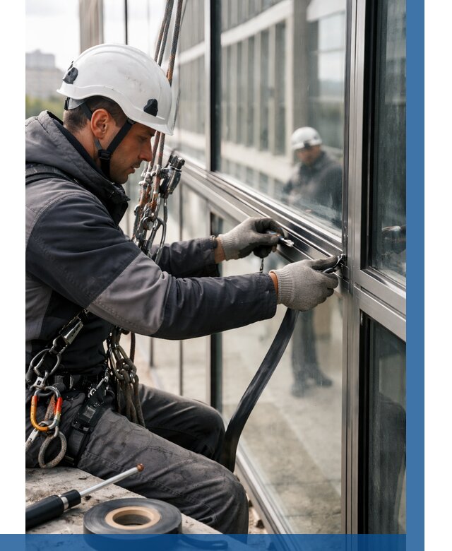 Ремонт витражных конструкций в Ахтубинске от 3624 р. | ВЫСОТНИК-Хтб