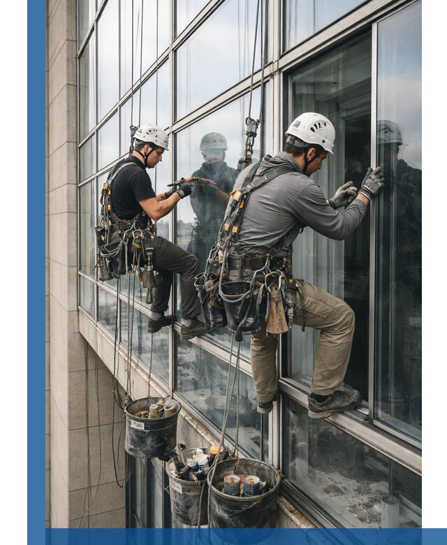 Ремонт витражных конструкций и фасадного остекления в Ахтубинске