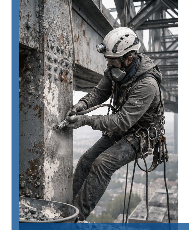 Удаление старой краски с металлических конструкций в Ахтубинске