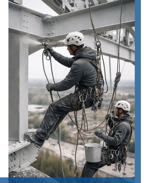 Покраска металлоконструкций на высоте в Ахтубинске 362 р |ВЫСОТНИК-Хтб