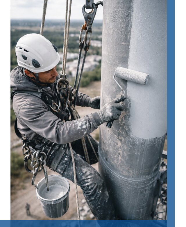 Покраска мачт связи под ключ в Ахтубинске от 880 р. | ВЫСОТНИК-Хтб