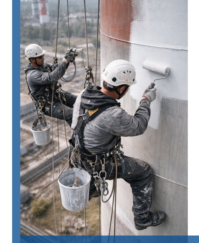 Покраска дымовых труб в Ахтубинске: антикоррозийная защита и восстановление