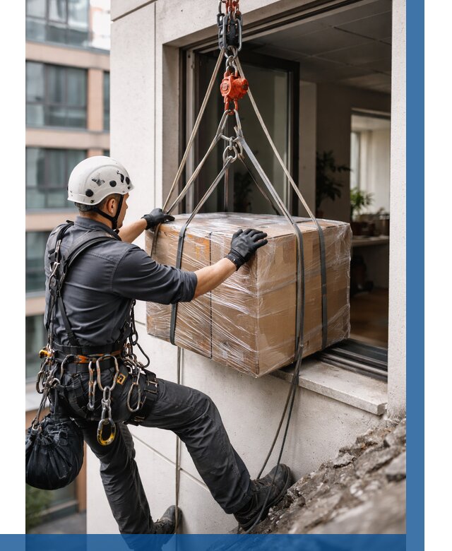 Подъем груза через окно в Ахтубинске от 4660 р. | ВЫСОТНИК-Хтб