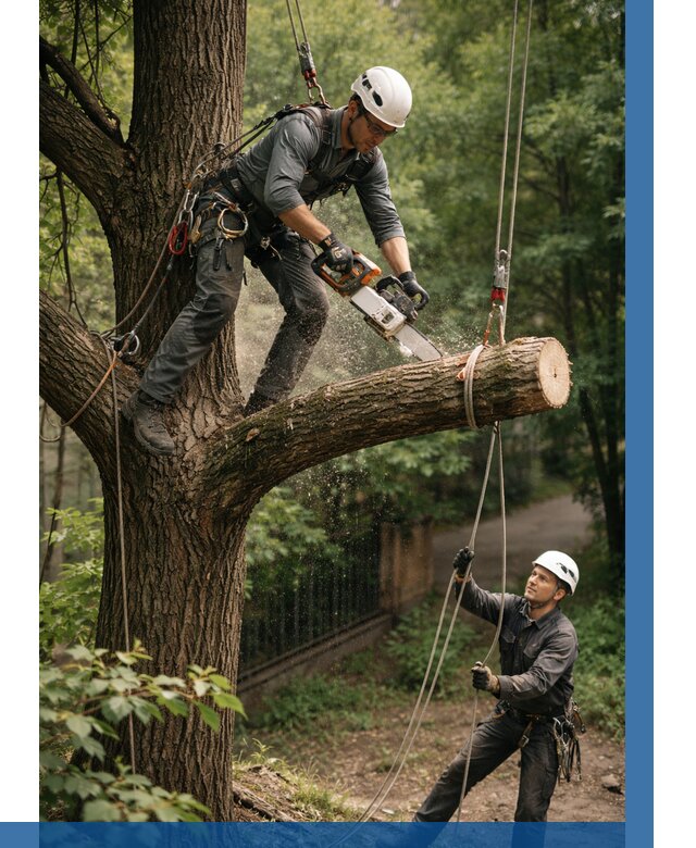 Спил деревьев альпинистами в Ахтубинске от 8284 р. | ВЫСОТНИК-Хтб