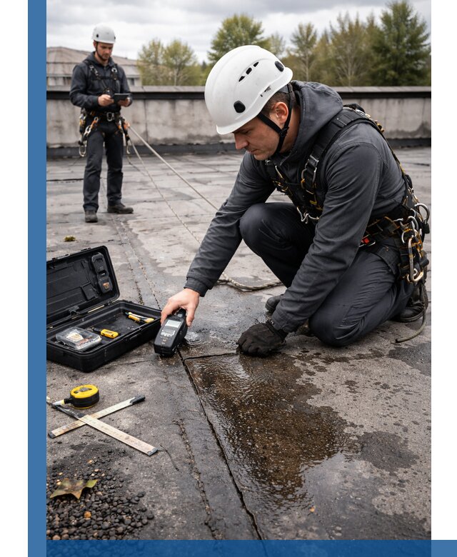 Обследование кровли на протечки и выявление дефектов в Ахтубинске