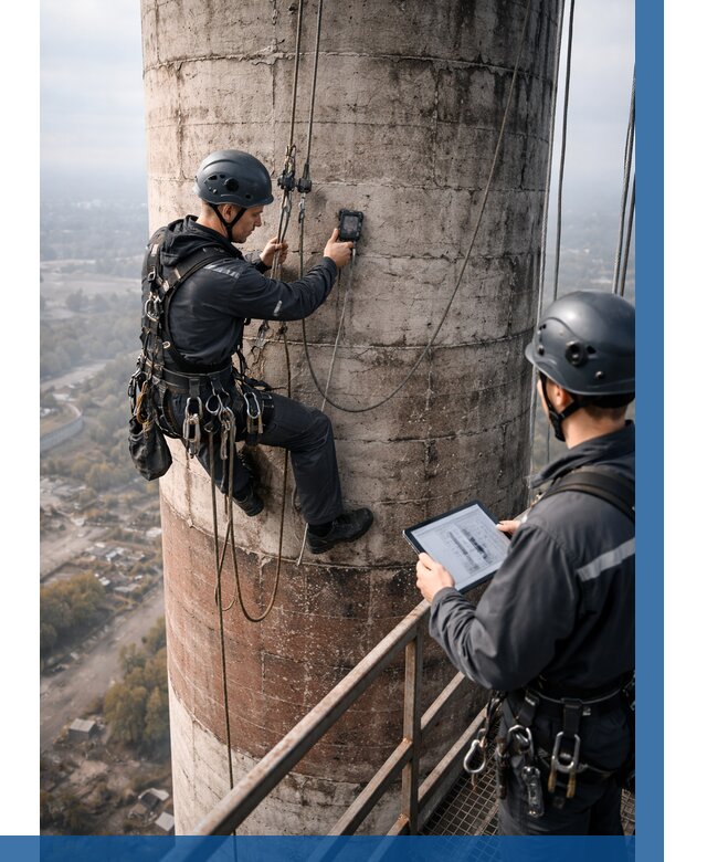 Обследование дымовой трубы в Ахтубинске от 8284 р. | ВЫСОТНИК-Хтб