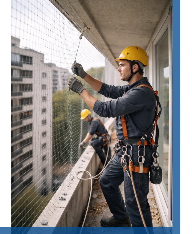 Монтаж сетки от птиц в Ахтубинске от 4660 р. | ВЫСОТНИК-Хтб