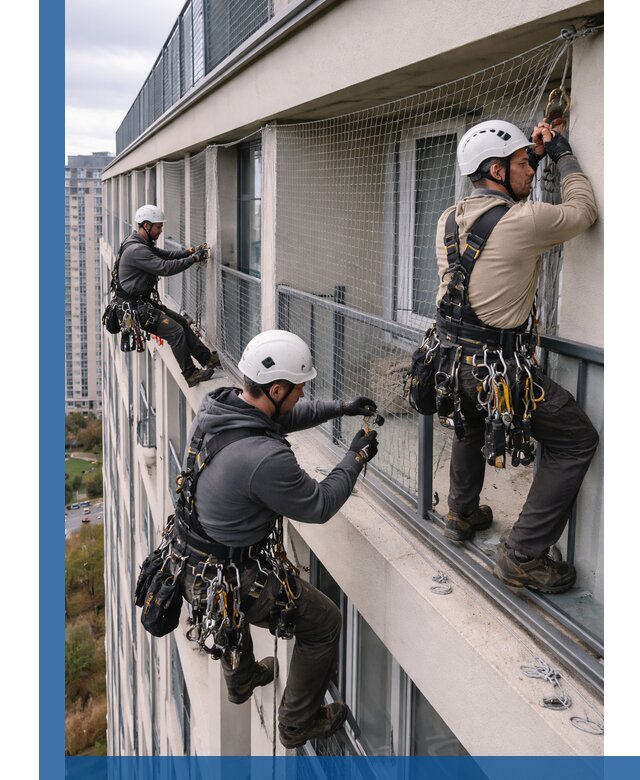 Профессиональный монтаж защитной сетки от птиц в Ахтубинске